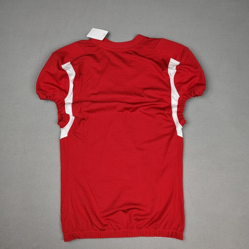 Adidas Techfit Football Jersey Men Large Red Compression Hyped Athletic Fit New - Picture 7 of 8